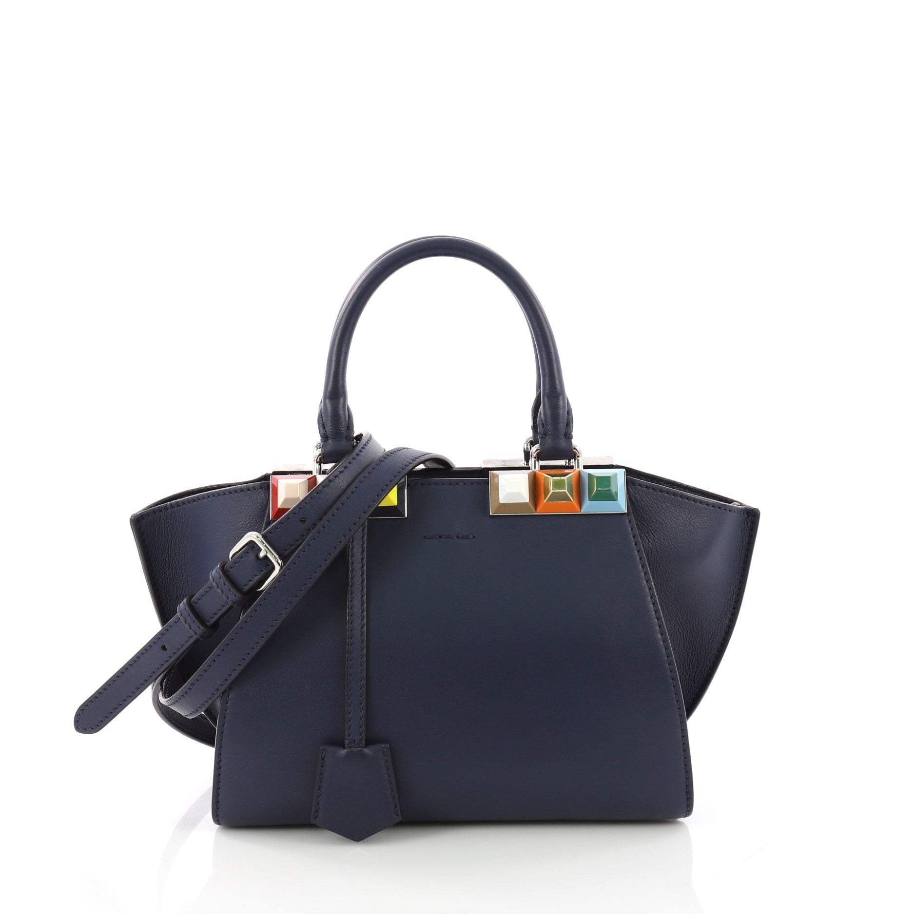3Jours Handbag Studded Leather Mini