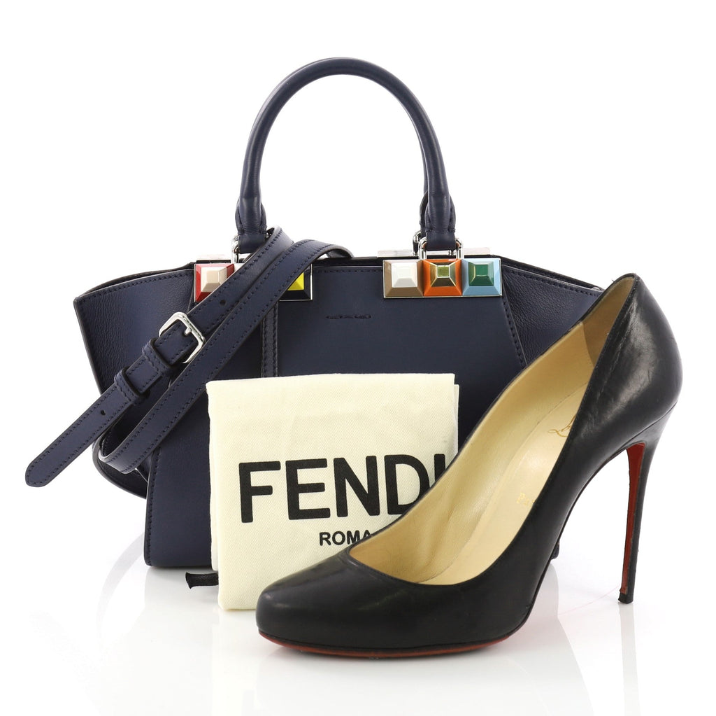 3Jours Handbag Studded Leather Mini