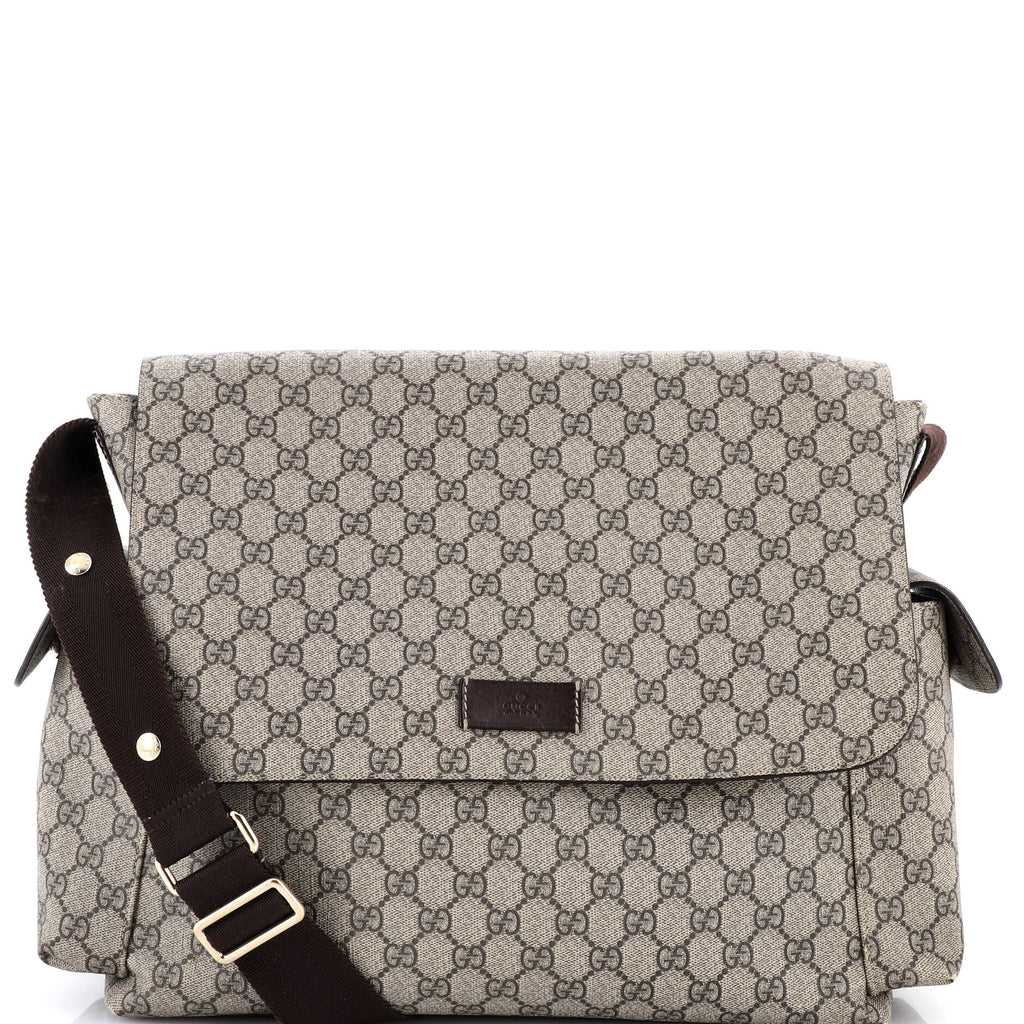 Diaper Bag GG Coated Canvas