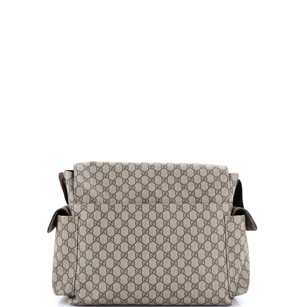 Diaper Bag GG Coated Canvas