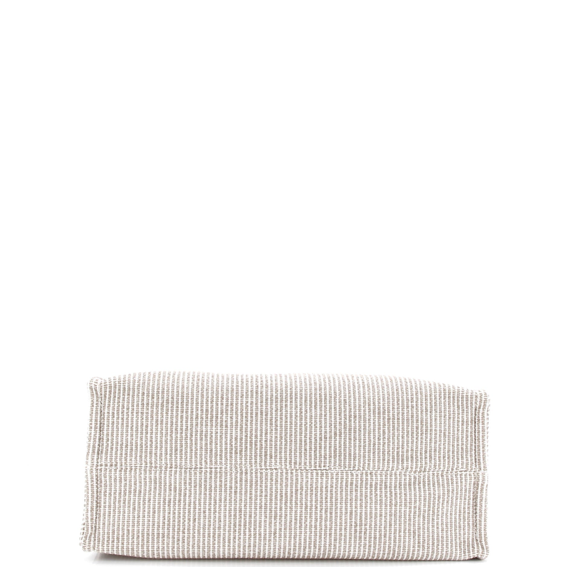 Cabas Thais Tote Triomphe Striped Canvas Large