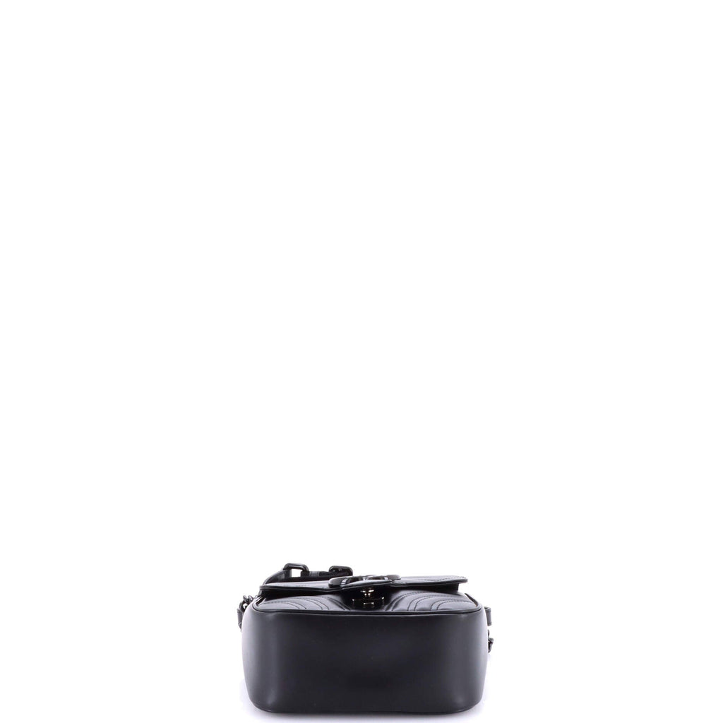 GG Marmont Convertible Flap Shoulder Bag Matelasse Leather Mini