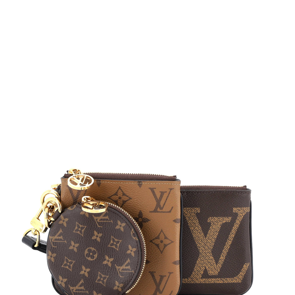 Trio Pouch Set Reverse Monogram Giant