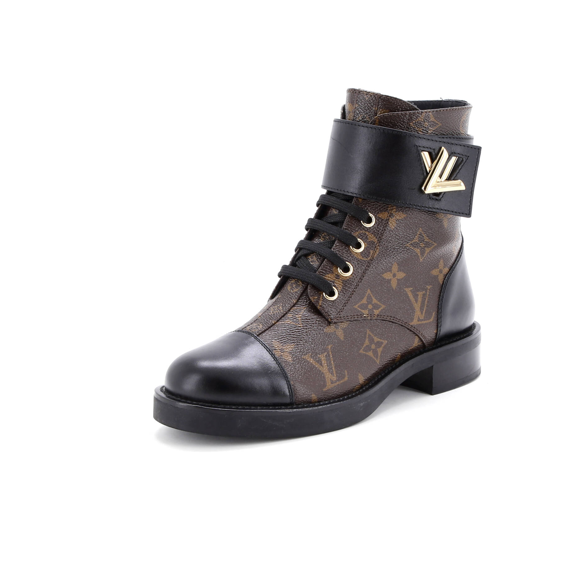 Women's Wonderland Flat Ranger Boots Monogram Canvas and Leather