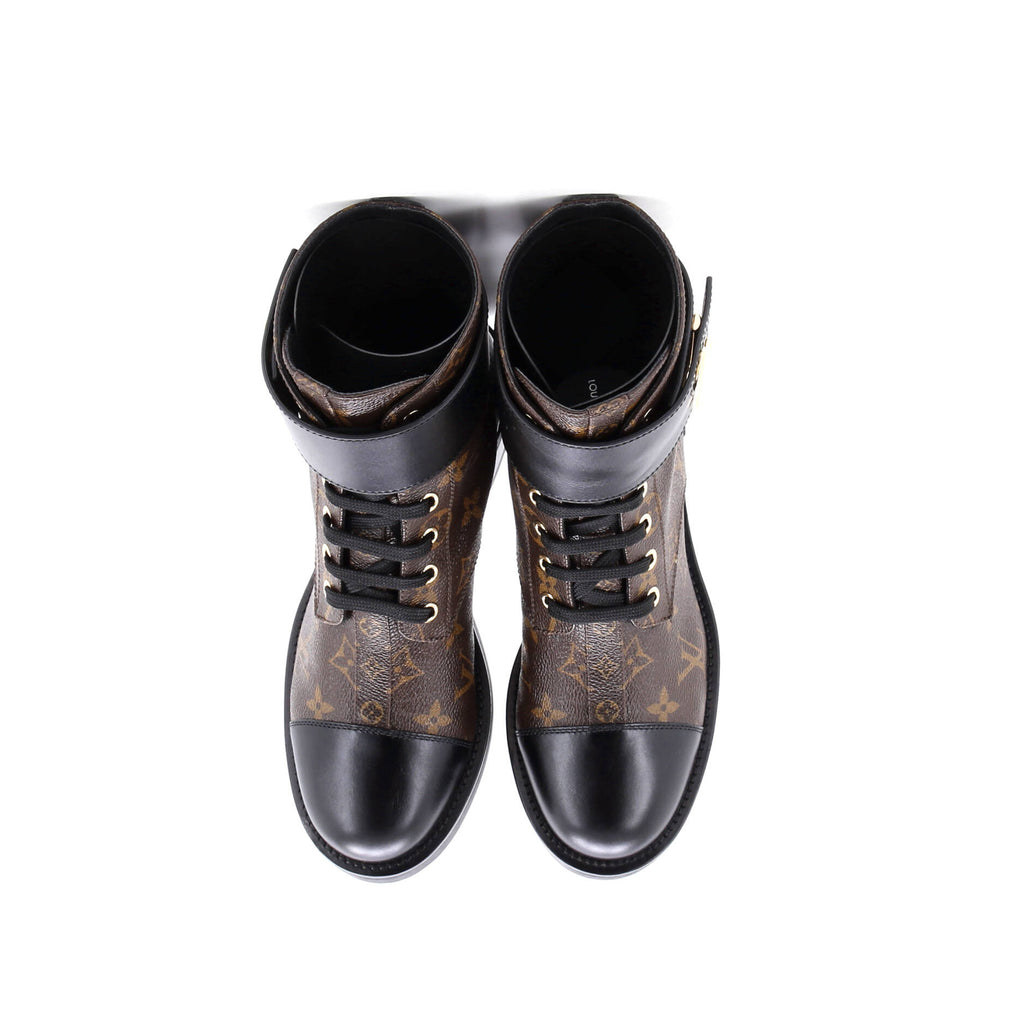 Women's Wonderland Flat Ranger Boots Monogram Canvas and Leather