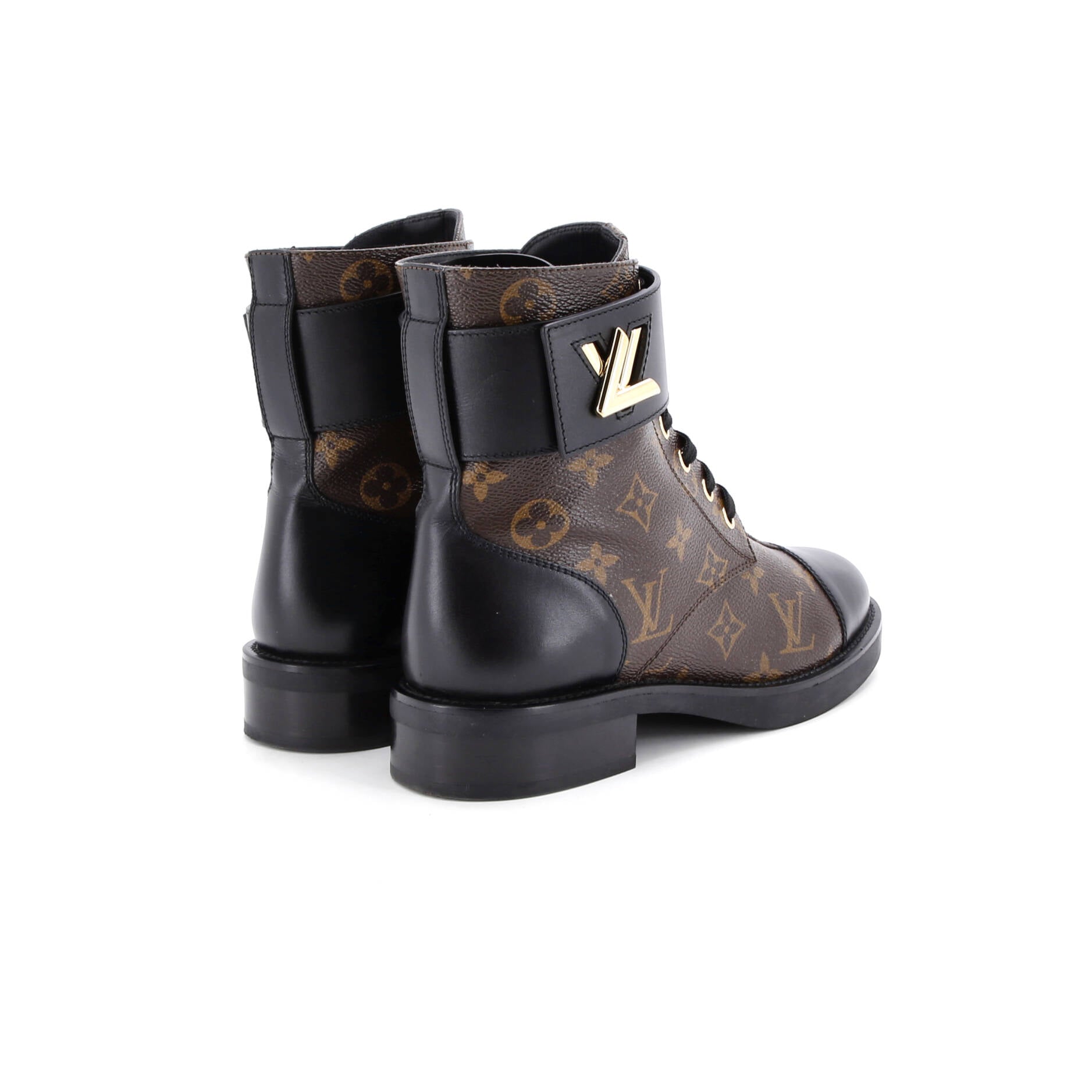Women's Wonderland Flat Ranger Boots Monogram Canvas and Leather