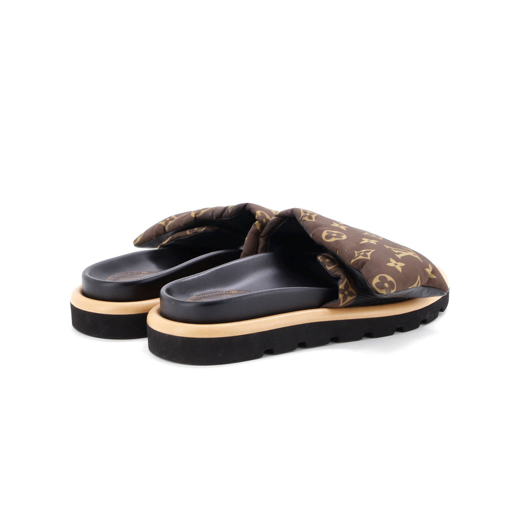 Women's Pool Pillow Comfort Mule Sandals Monogram Nylon