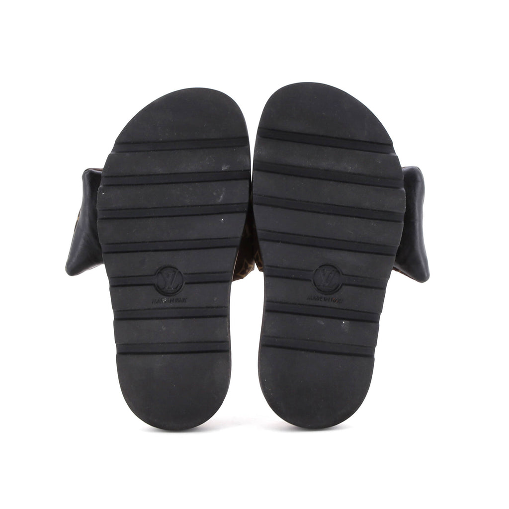 Women's Pool Pillow Comfort Mule Sandals Monogram Nylon