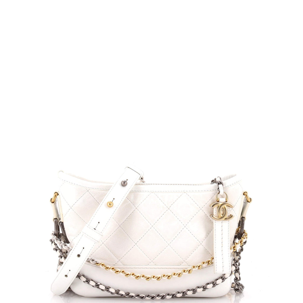 Gabrielle Hobo Quilted Aged Calfskin Small