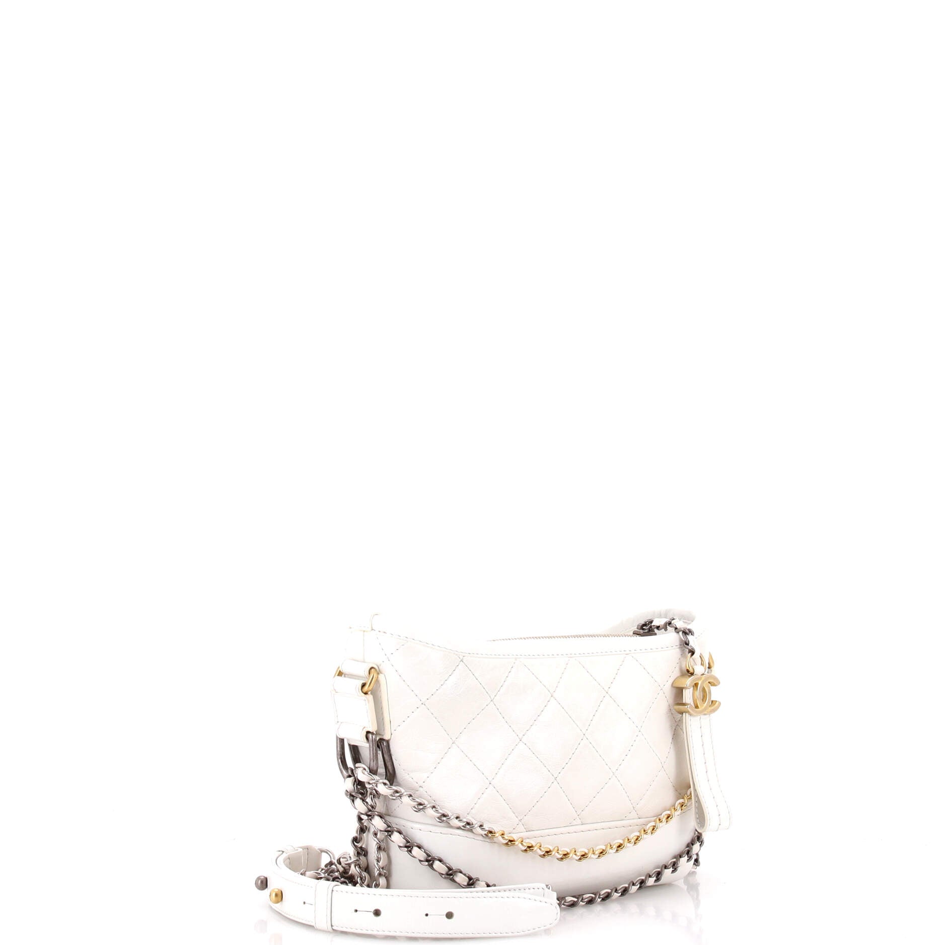 Gabrielle Hobo Quilted Aged Calfskin Small