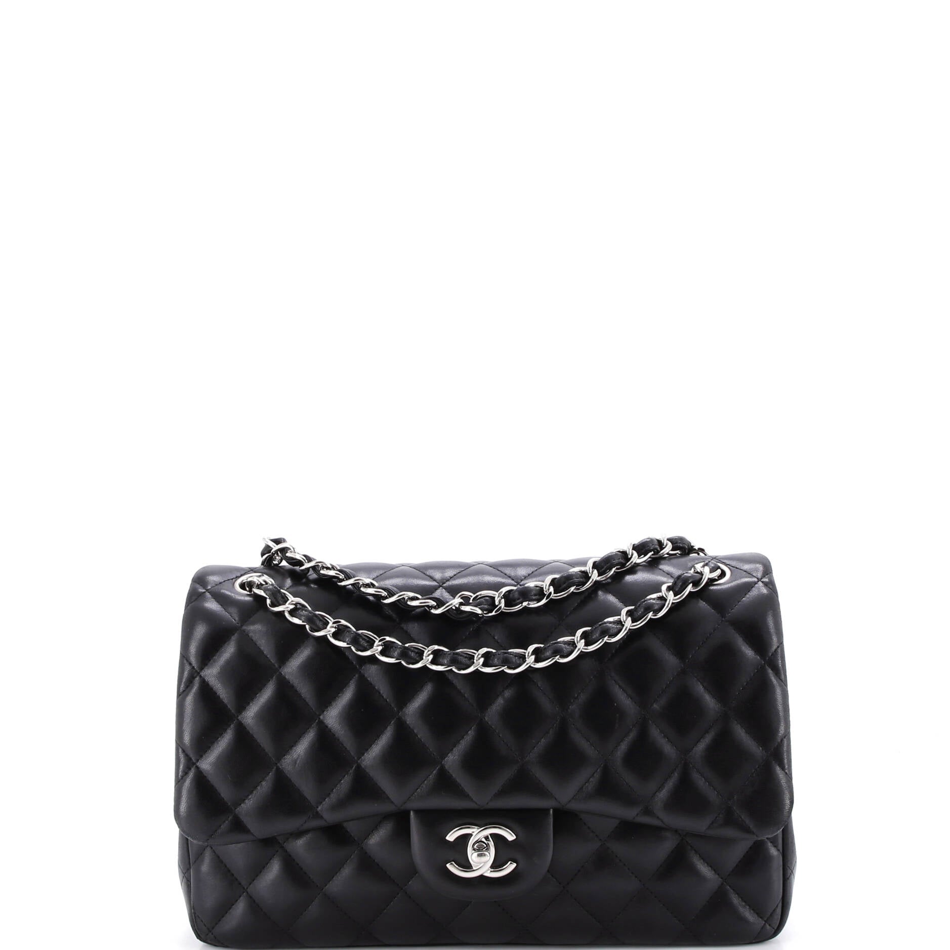 Classic Double Flap Bag Quilted Lambskin Jumbo