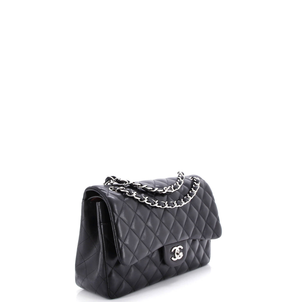 Classic Double Flap Bag Quilted Lambskin Jumbo