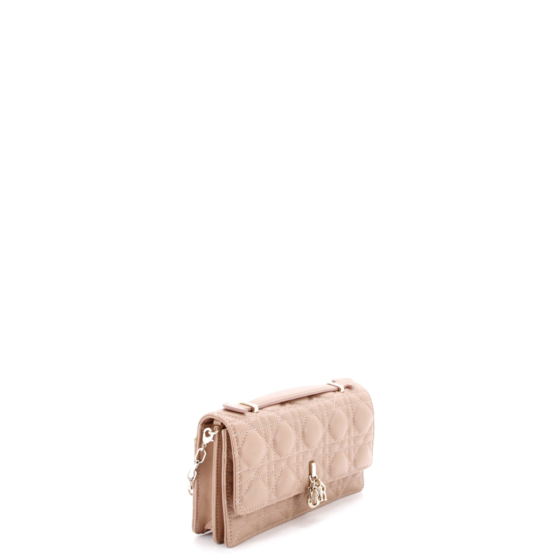 My Dior Top Handle Flap Bag Cannage Quilt Lambskin Mini