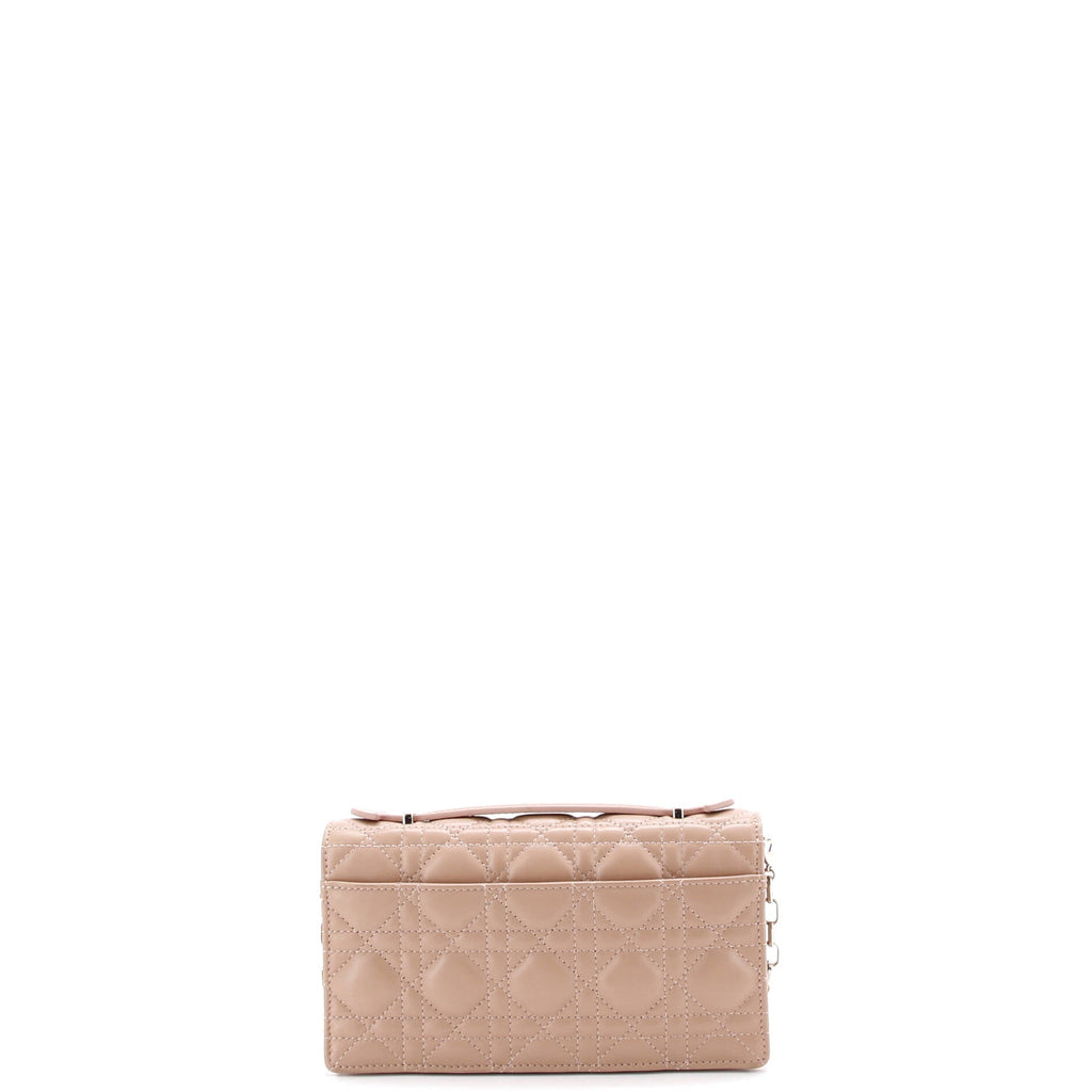 My Dior Top Handle Flap Bag Cannage Quilt Lambskin Mini
