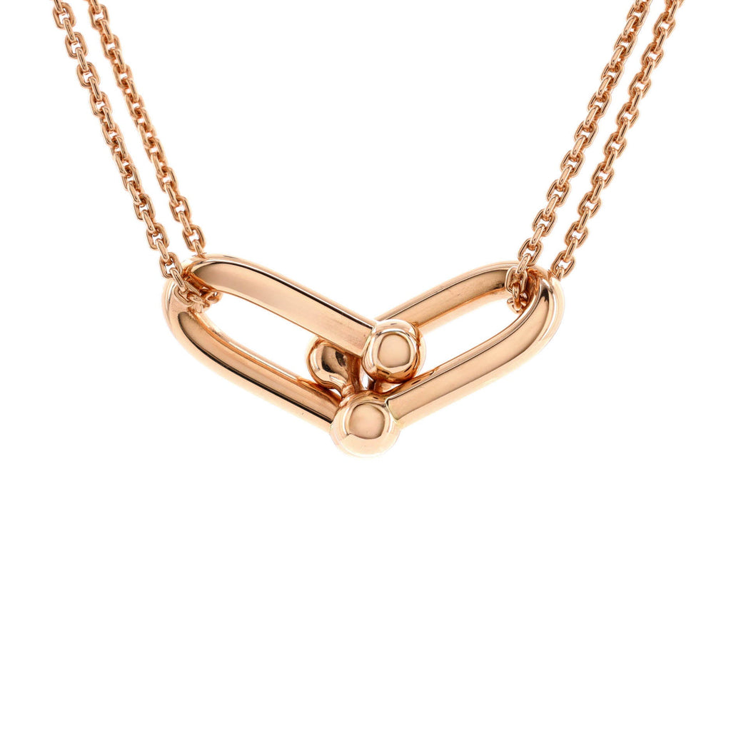 HardWear Double Link Pendant Necklace 18K Rose Gold