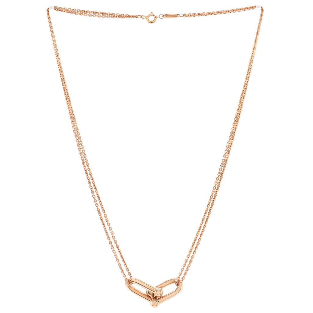 HardWear Double Link Pendant Necklace 18K Rose Gold
