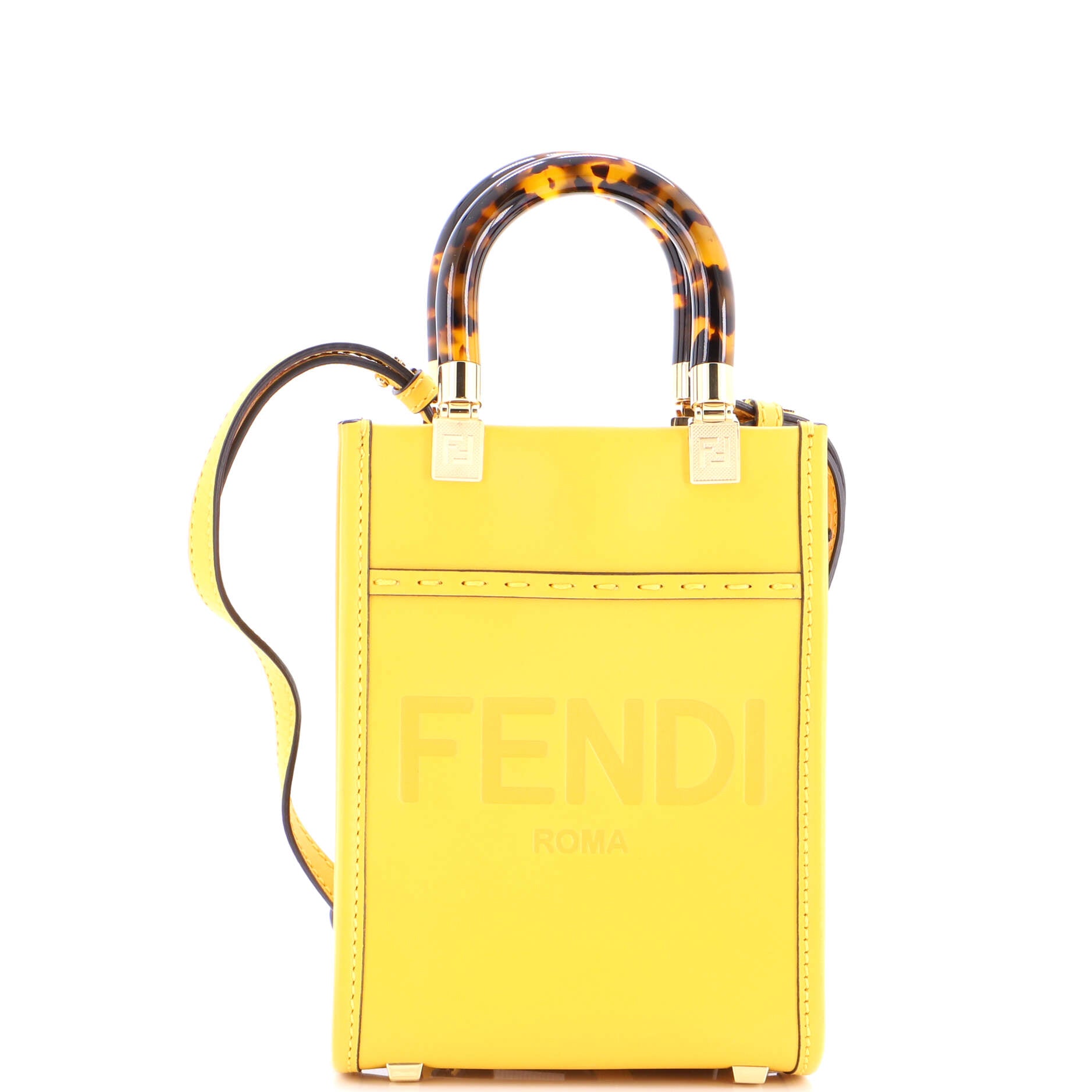 Sunshine Shopper Tote Leather Mini