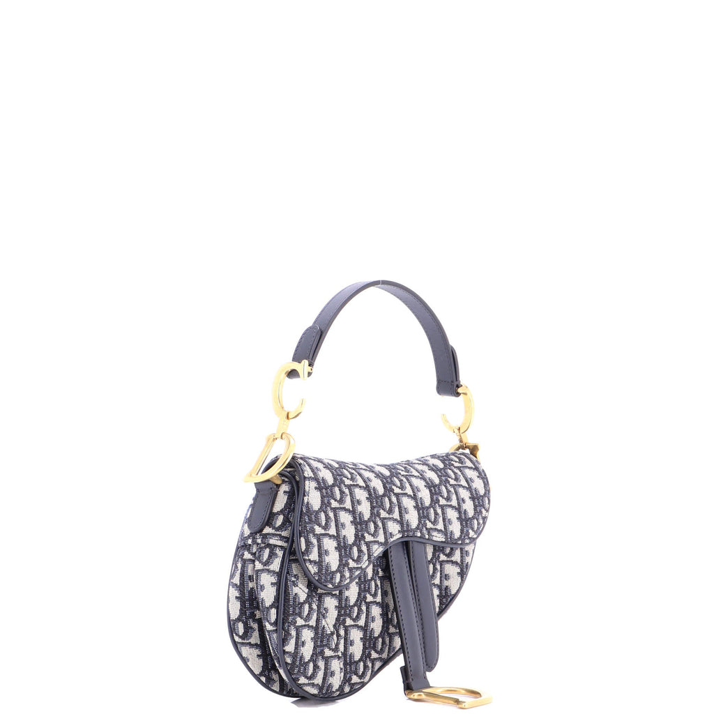 Saddle Handbag Oblique Canvas Mini