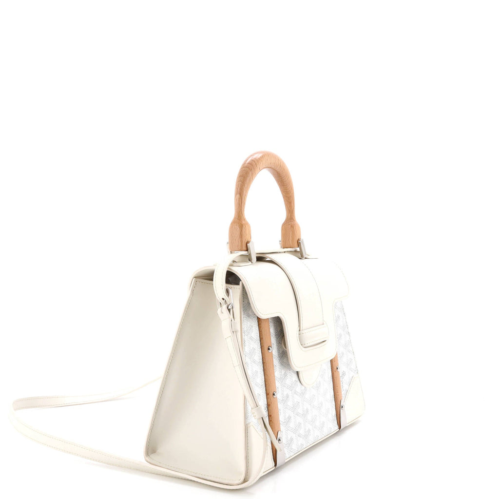 Saigon Top Handle Bag Coated Canvas with Leather PM