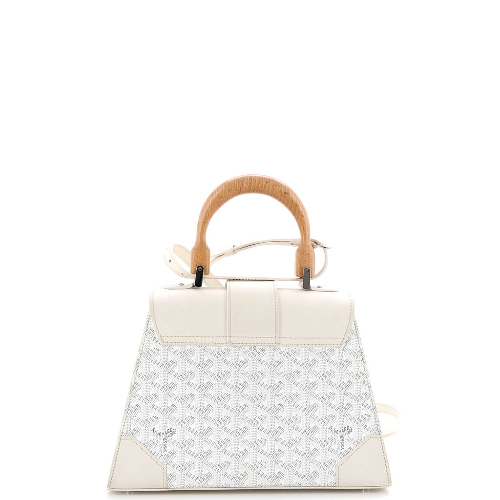Saigon Top Handle Bag Coated Canvas with Leather PM
