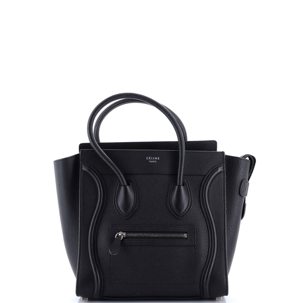 Luggage Bag Grainy Leather Micro