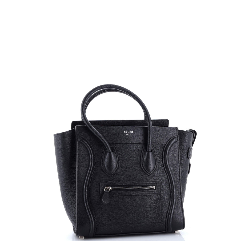 Luggage Bag Grainy Leather Micro
