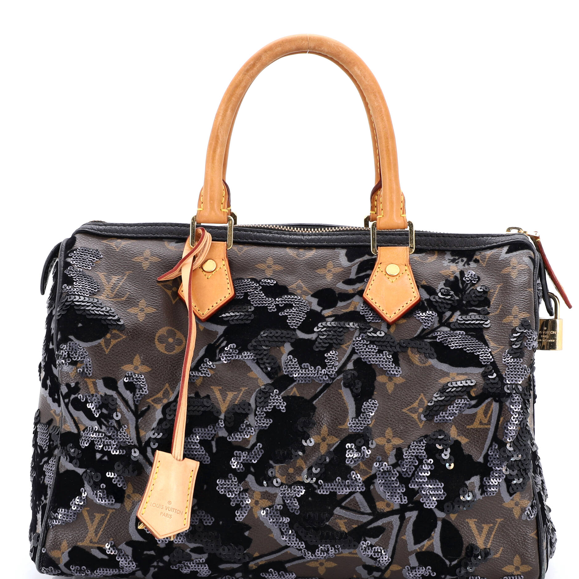 Speedy Handbag Fleur De Jais Monogram Canvas 30