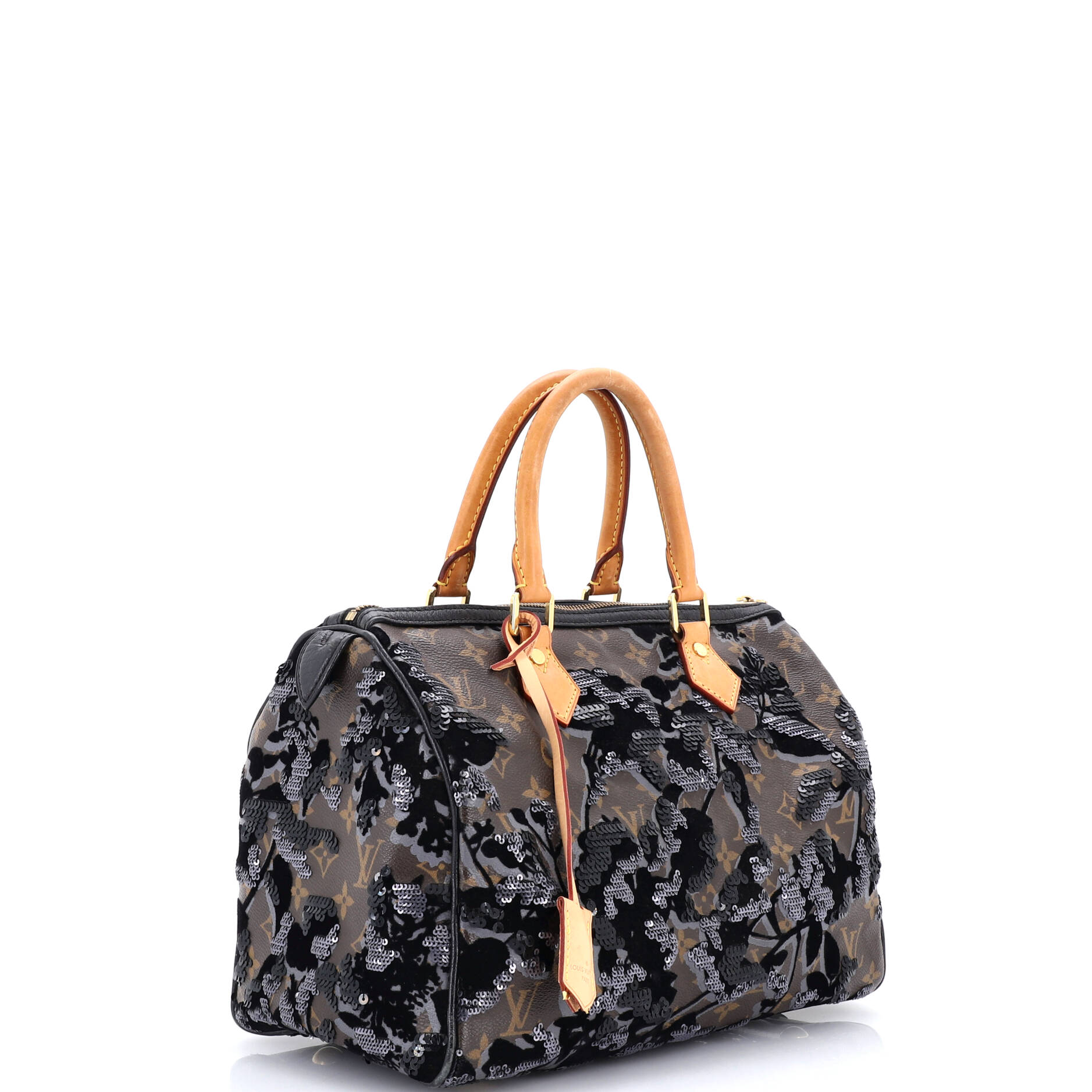 Speedy Handbag Fleur De Jais Monogram Canvas 30