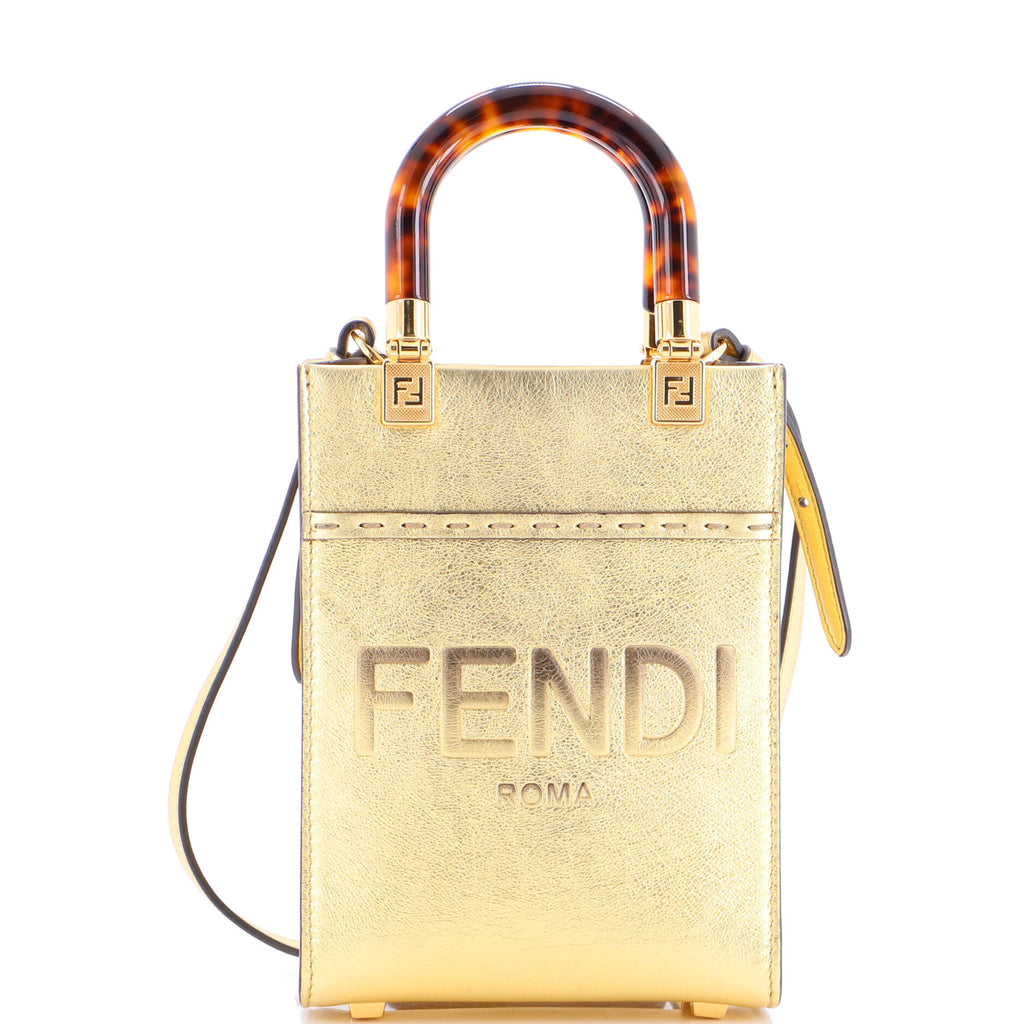 Sunshine Shopper Tote Leather Mini