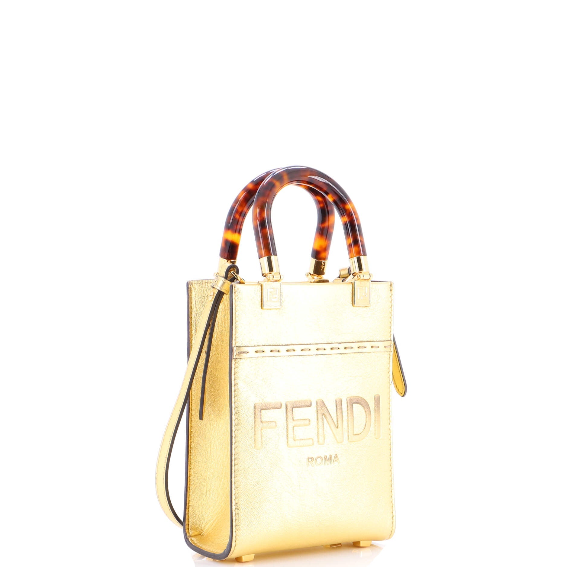 Sunshine Shopper Tote Leather Mini