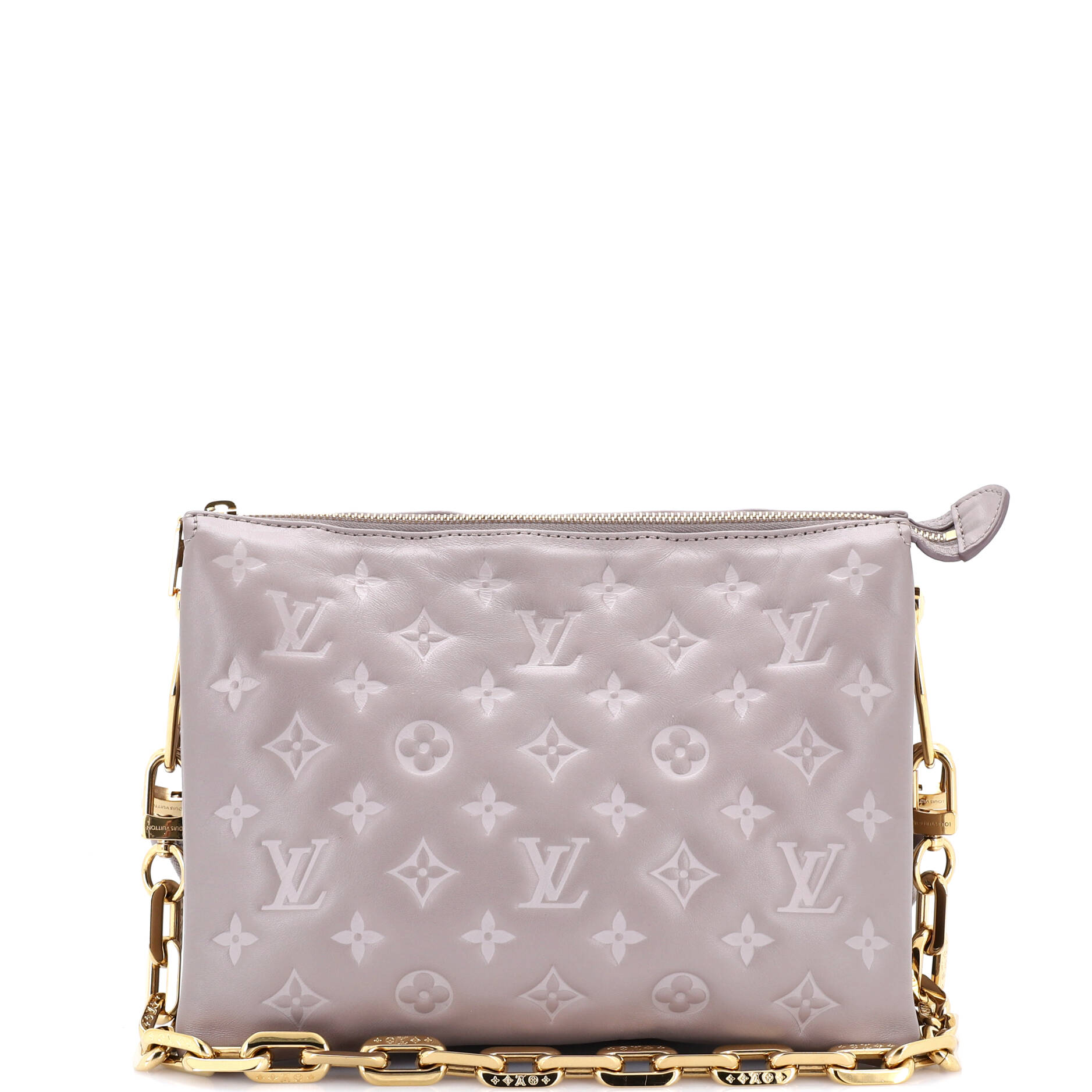 Coussin Bag Monogram Embossed Lambskin PM