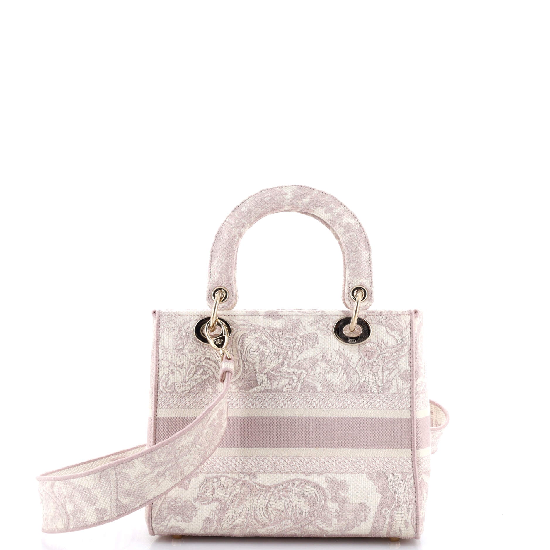 Toile de Jouy Lady D-Lite Bag Embroidered Canvas