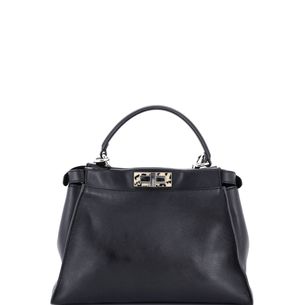 Peekaboo Bag Leather with Plexiglass Detail Regular
