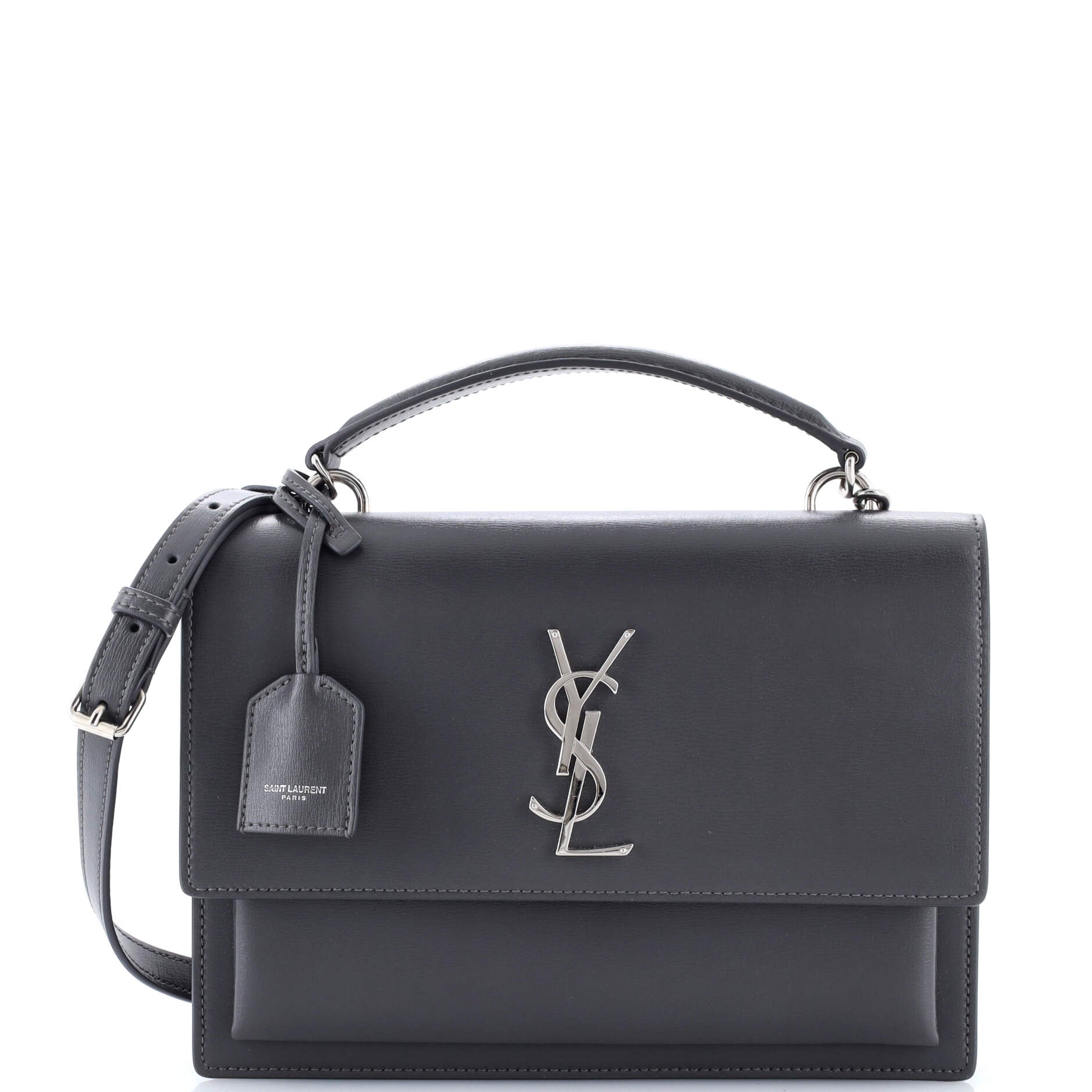 Sunset Top Handle Shoulder Bag Leather Medium