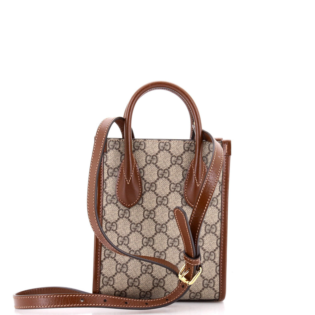 Interlocking G Patch Tote GG Coated Canvas Mini