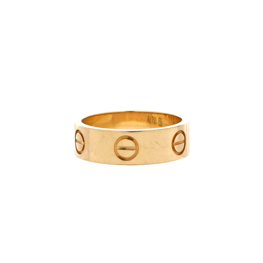 Love Band Ring 18K Yellow Gold
