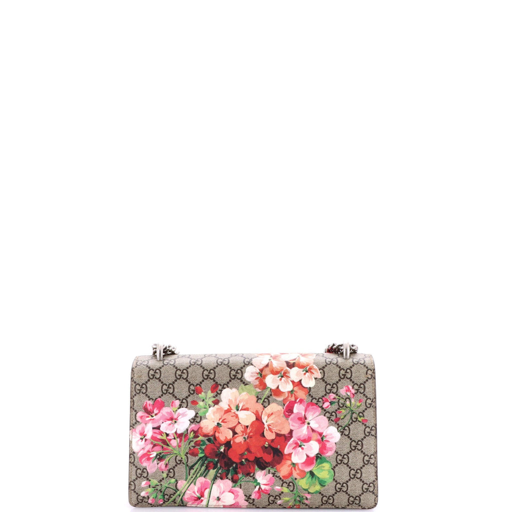 Dionysus Bag Blooms Print GG Coated Canvas Small