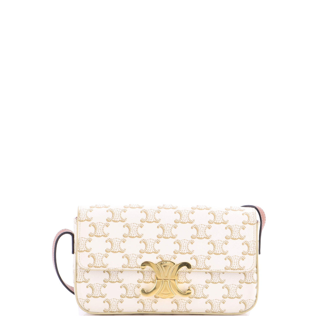 Triomphe East-West Shoulder Bag Triomphe Coated Canvas