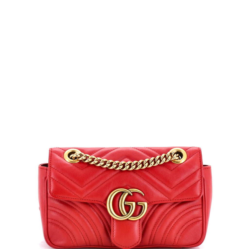 GG Marmont Flap Bag Matelasse Leather Mini