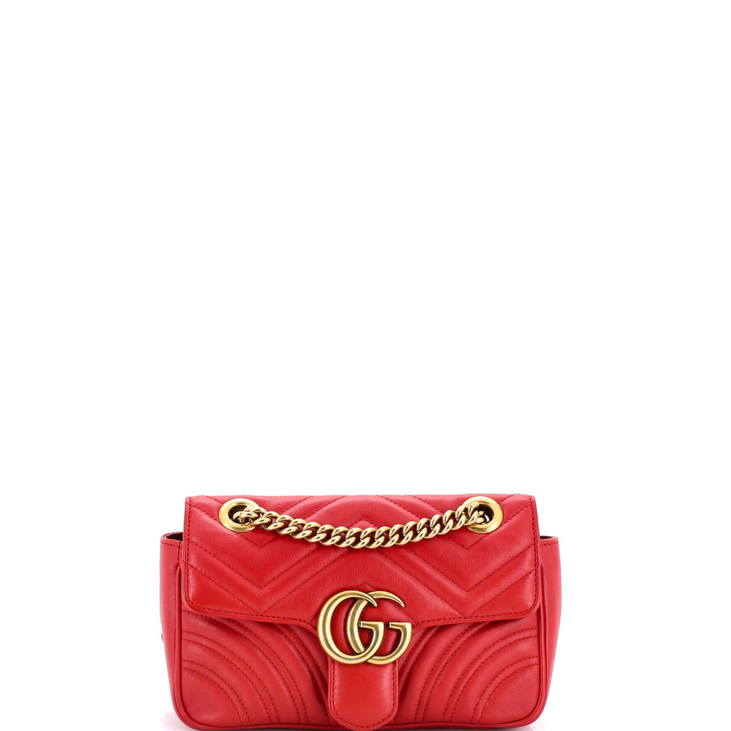 GG Marmont Flap Bag Matelasse Leather Mini