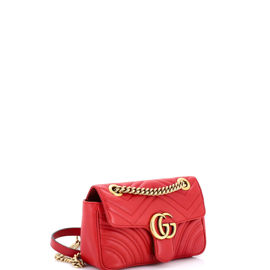 GG Marmont Flap Bag Matelasse Leather Mini