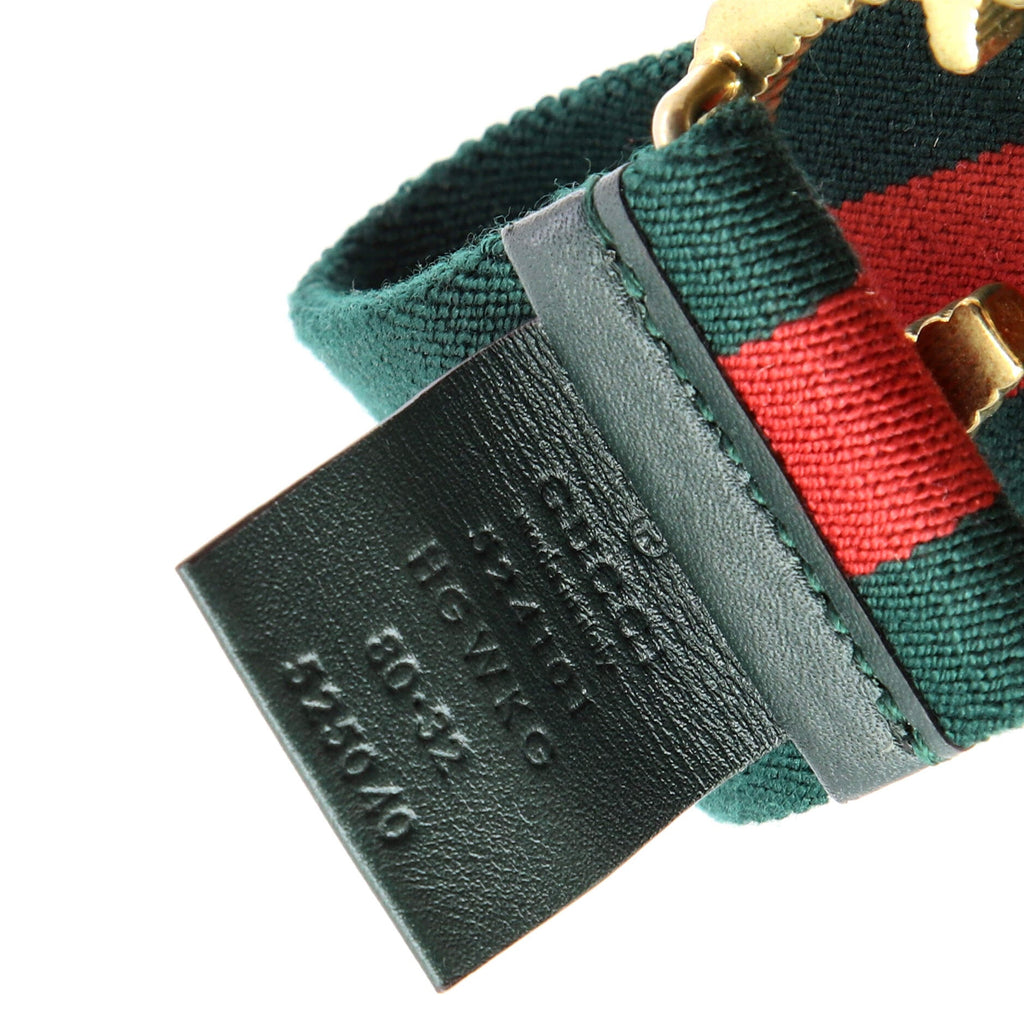 GG Torchon Web Belt Canvas Wide