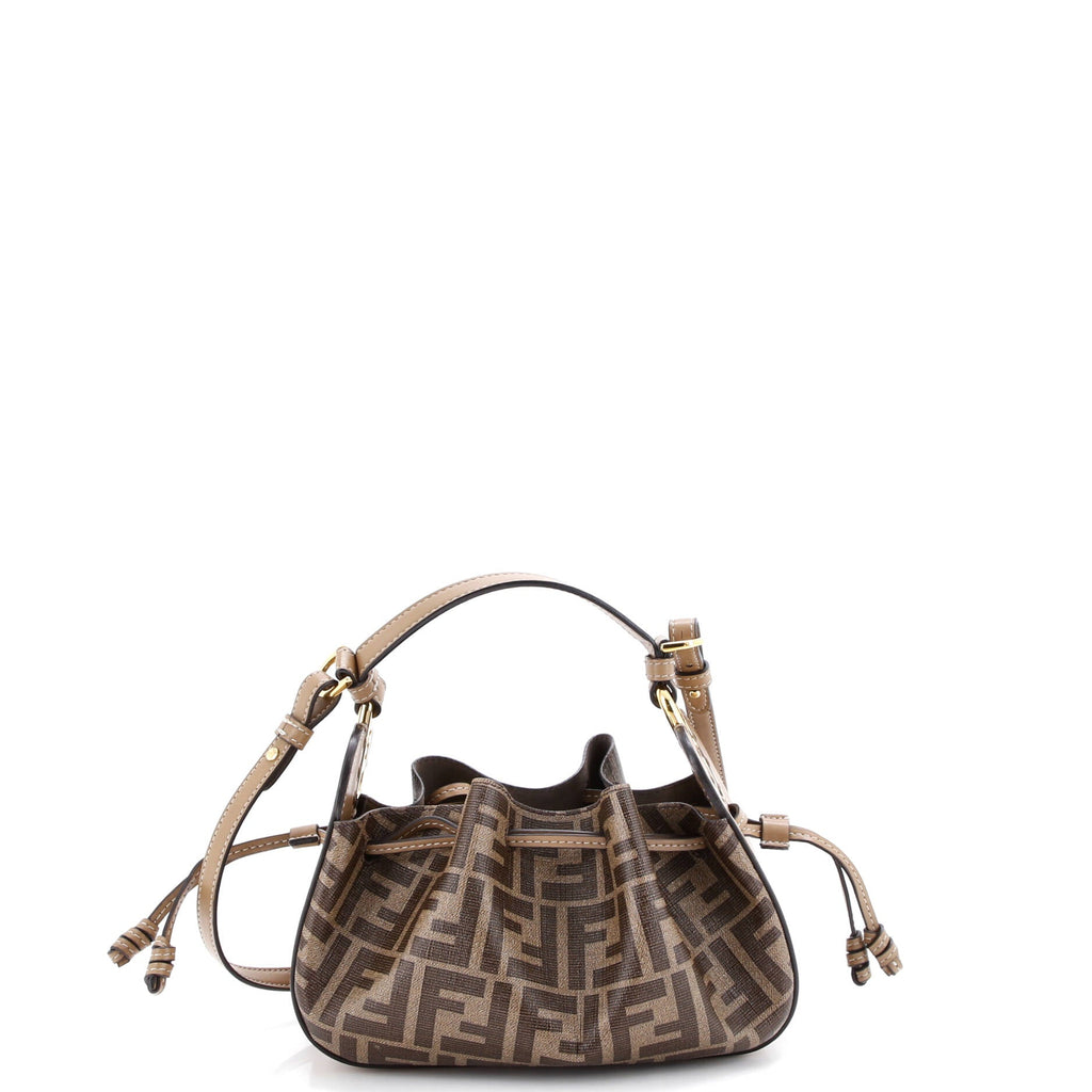 Pomodorino Bucket Bag Zucca Coated Canvas Mini