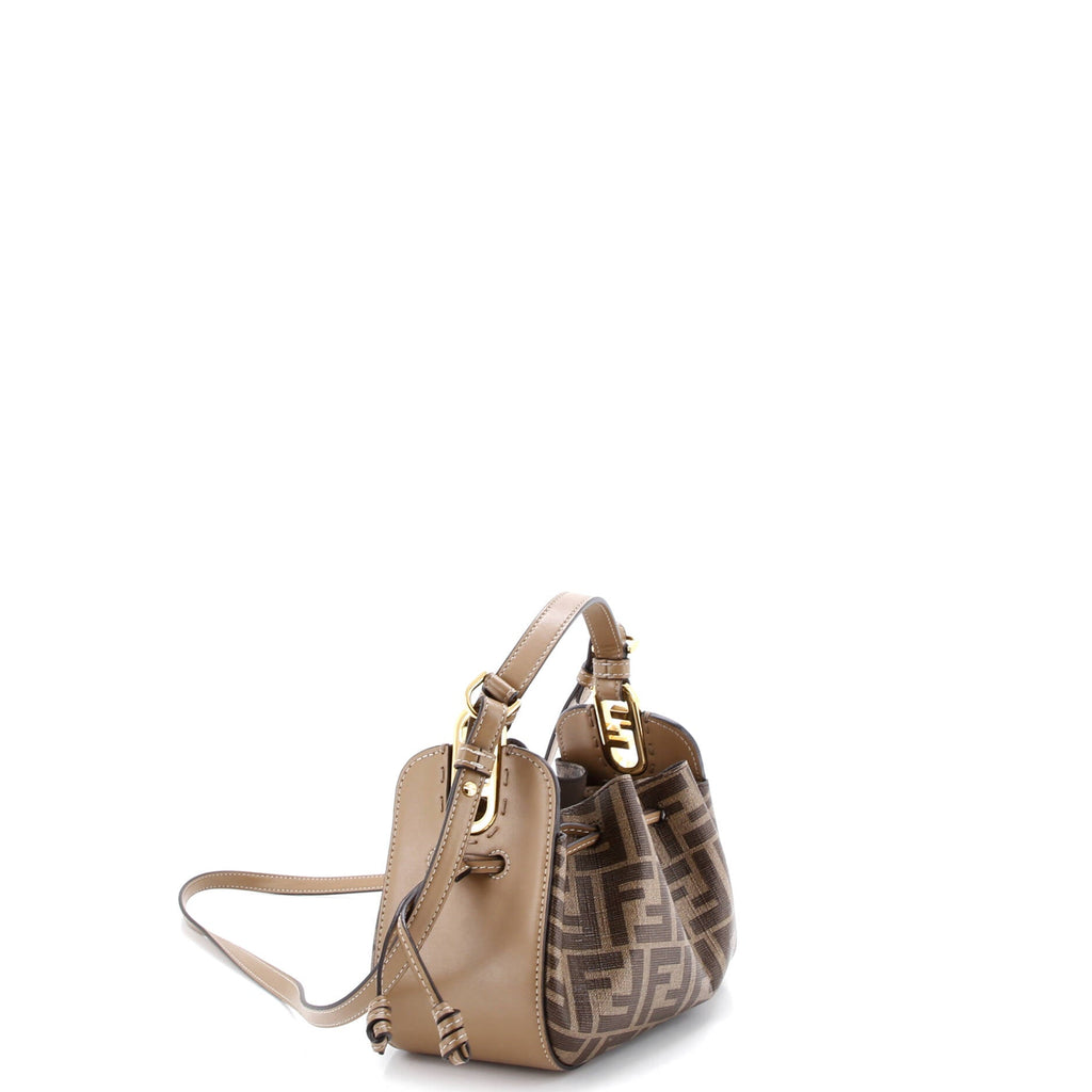 Pomodorino Bucket Bag Zucca Coated Canvas Mini
