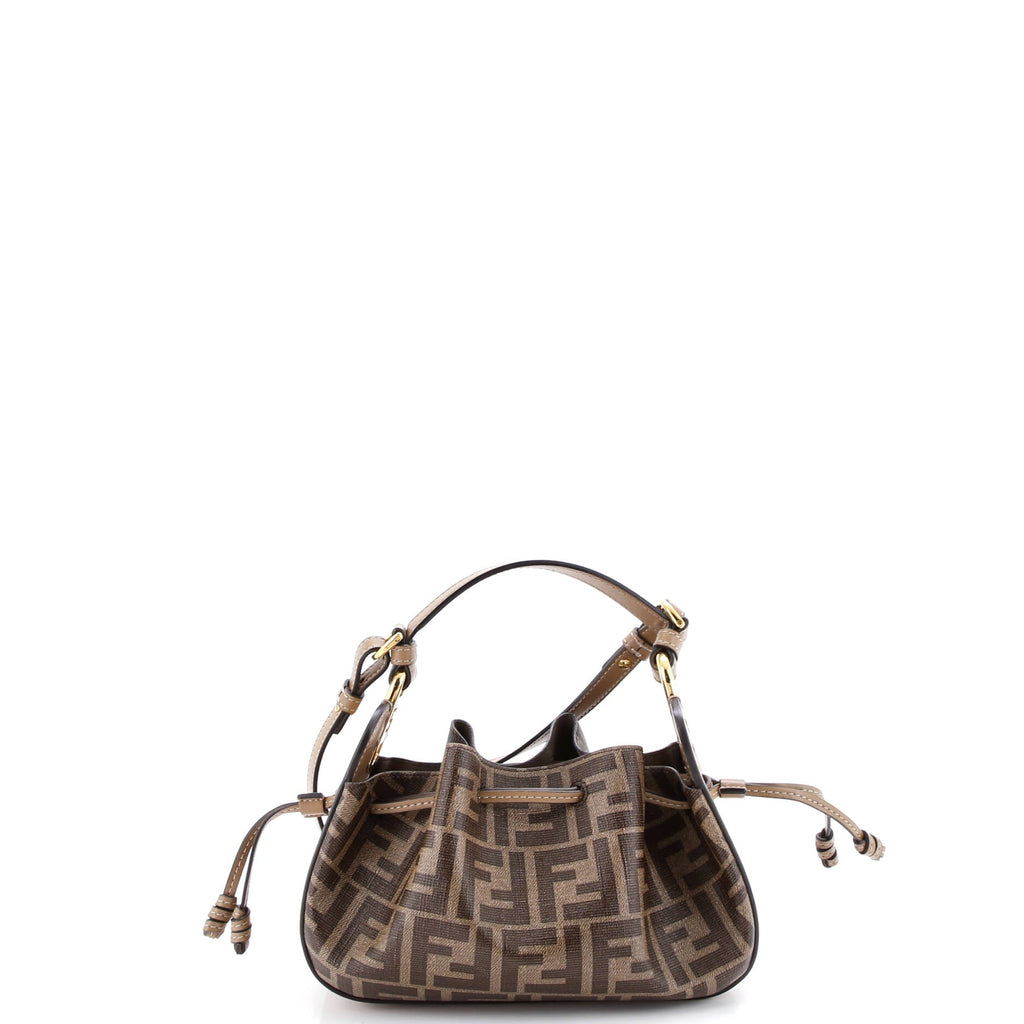 Pomodorino Bucket Bag Zucca Coated Canvas Mini