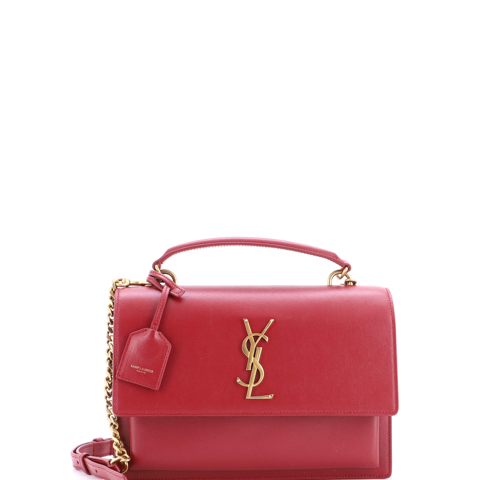 Sunset Top Handle Shoulder Bag Leather Medium