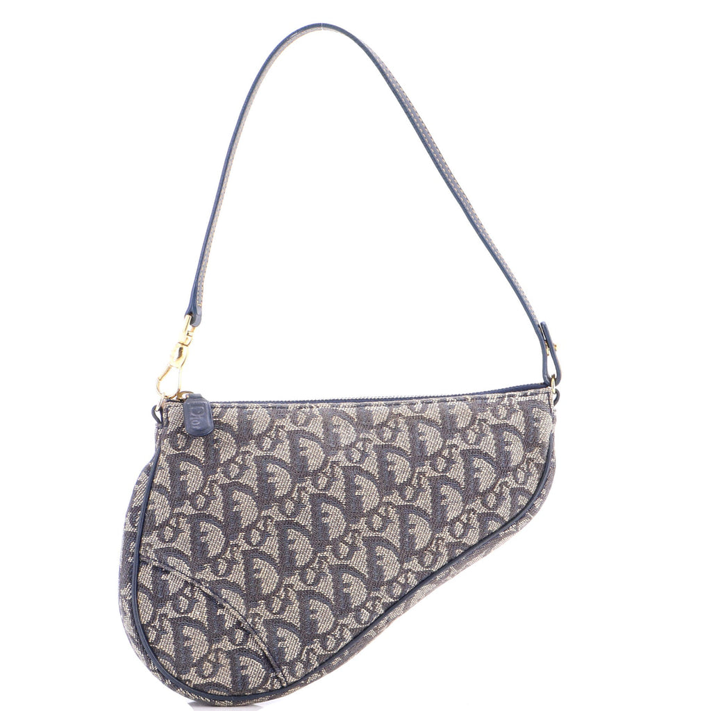 Vintage Saddle Bag Diorissimo Canvas Mini