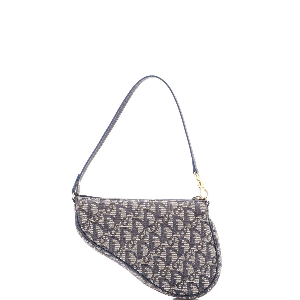 Vintage Saddle Bag Diorissimo Canvas Mini