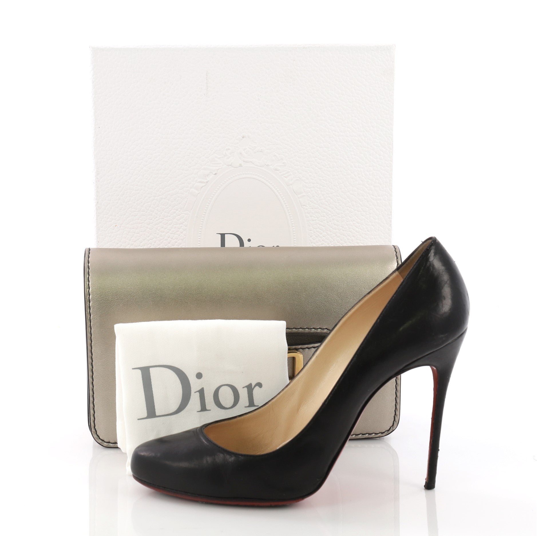 Dio(r)evolution Clutch Leather Small