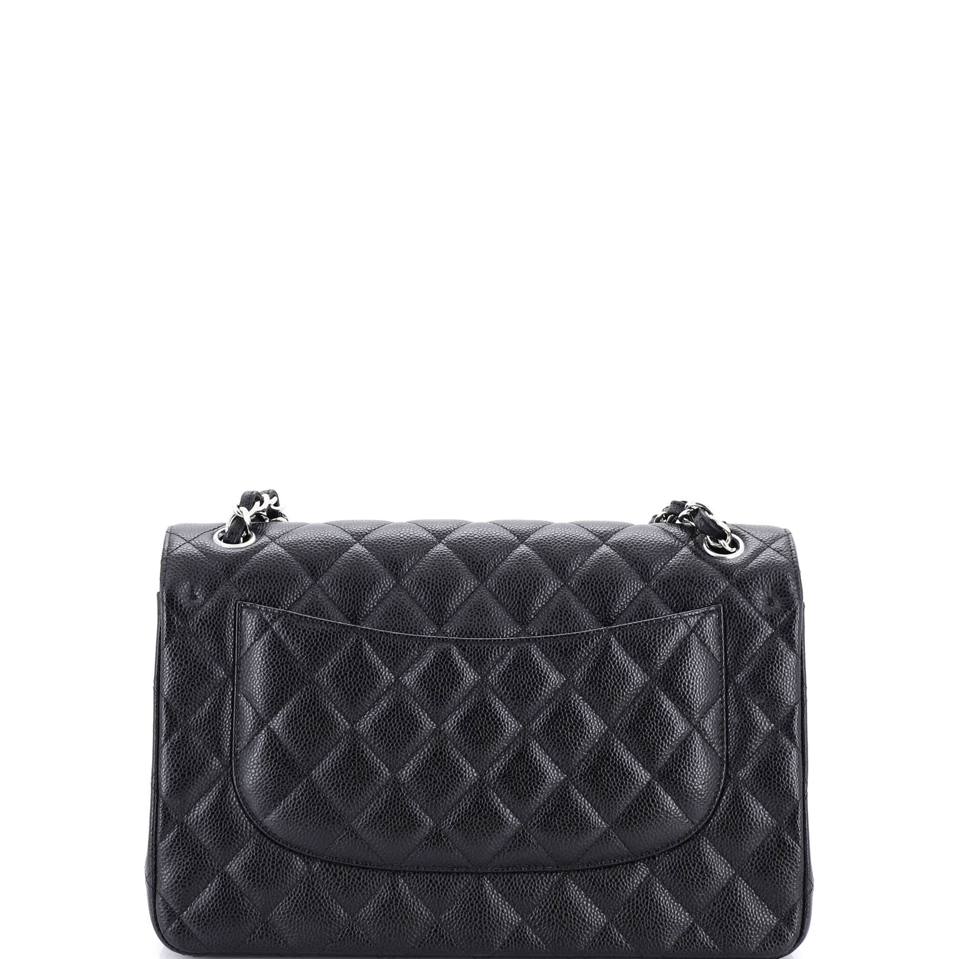 Classic Double Flap Bag Quilted Caviar Jumbo